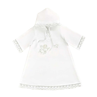 Крестильная рубашка Ангел с голубкой Мастерская КРМ-АГф 1